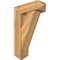 Ekena Millwork Traditional Arts and Crafts Rough Sawn Bracket w/ Offset Brace, Western Red Cedar, 8"W x 24"D x 36"H BKT0806X24X36TRA03RWR - alternate 1